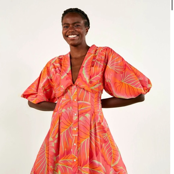 Bright Forest Midi Dress Farm Rio - Picture 3 of 6